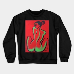 Red And Green Nude Crewneck Sweatshirt